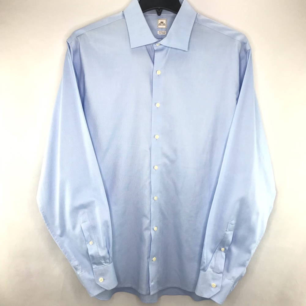 Peter Millar Blue Extra Long Cotton Shirt 17.5